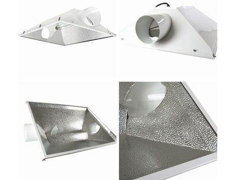 Os refletores de refrigeração ar de 3XL 400W, 600W HPS MH crescem a jardinagem clara das capas do refletor