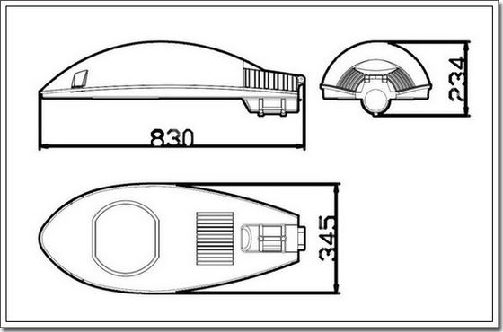 luzes de rua 220000lm ESCONDIDAS 2000K, lâmpada de rua de alta pressão do sódio 200W