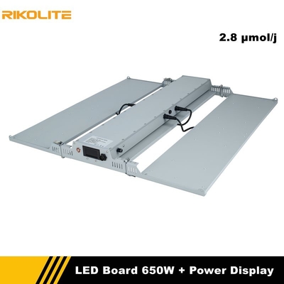 O diodo emissor de luz da horticultura de Rikolite cresce placas do quantum das luzes 650w com função da exposição do poder