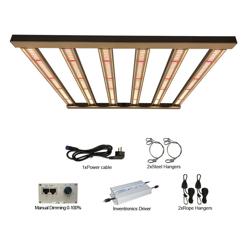 A horticultura de 240VAC 2.7μmol/J conduzida cresce o espectro completo da coluna das luzes 320W 6